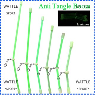 Wattle อุปกรณ์ตกปลา บูมให้อาหาร ป้องกันการบูม สีเขียว พร้อมลูกหมุน 10 ชิ้น