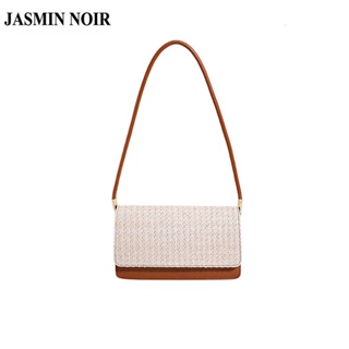 Jasmin NOIR กระเป๋าถือ กระเป๋าสะพายไหล่ แบบสาน ขนาดเล็ก พร้อมสายสะพาย สําหรับผู้หญิง