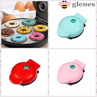 Glenes เครื่องทําโดนัท ขนาดเล็ก|เครื่องทําโดนัทไฟฟ้า 7 หลุม ไม่ติดผิว ปลั๊ก EU US สําหรับเด็ก