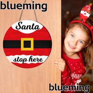 Blueming2 ป้ายไม้เตือนความจํา ลายคริสต์มาส สําหรับติดประตูบ้าน สํานักงาน โรงแรม