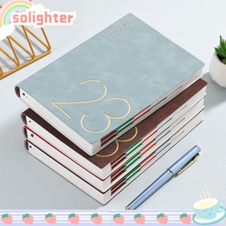 SOLIGHTER สมุดแพลนเนอร์ไดอารี่ แพลนเนอร์ 365 วัน สไตล์นักธุรกิจ สําหรับสํานักงาน