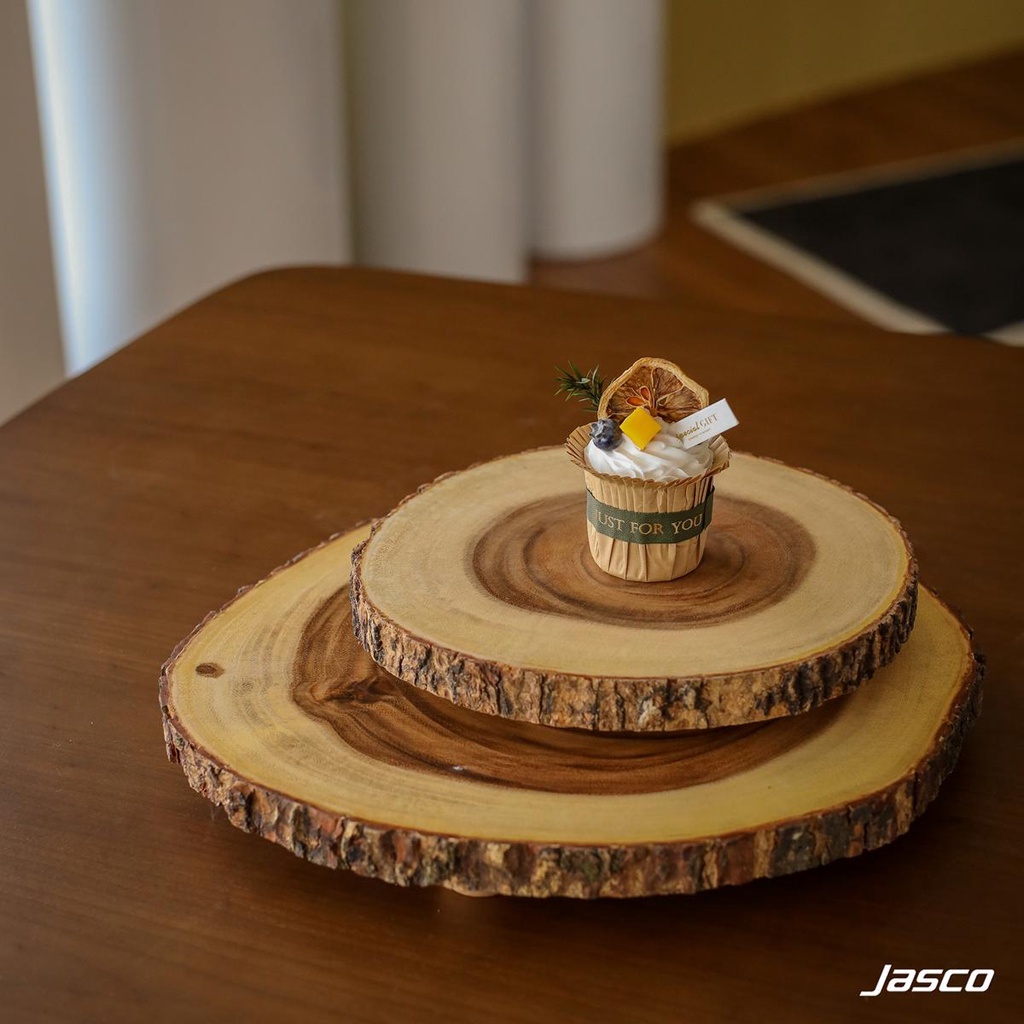 Jasco ถาดไม้กลม Natural Wooden Serving Board รูปที่ 3