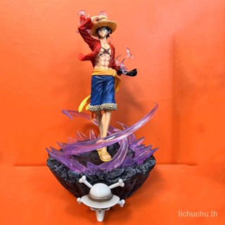 โมเดลหมวกฟาง รูปการ์ตูนลูฟี่ One Piece QG World War III แฮนด์เมด R2AA