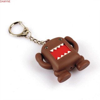 Dwayne พวงกุญแจฟิกเกอร์ Domo Kun LED สว่างมาก ขนาดเล็ก ของขวัญสําหรับเด็ก