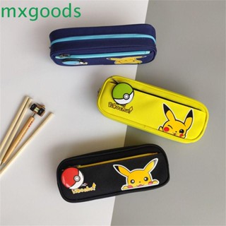 Mxgoods กระเป๋าดินสอ ลายปิกาจู โปเกม่อน เครื่องเขียน สําหรับเด็กนักเรียน