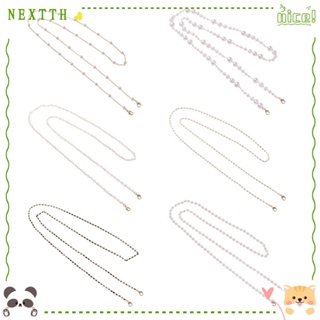 Nextth สายโซ่ลูกปัดอะคริลิค ป้องกันการสูญหาย สําหรับคล้องแว่นตาอ่านหนังสือ