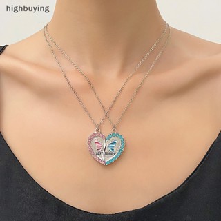 [highbuying] สร้อยคอโซ่ จี้รูปผีเสื้อ หัวใจ น้ําผึ้ง เรียบง่าย เครื่องประดับแฟชั่น สําหรับผู้หญิง 1 คู่ พร้อมส่ง