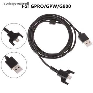 [springevenwell] สายชาร์จ USB แบบเปลี่ยน สําหรับเมาส์เกมมิ่ง LG GPRO Gtw G900 G403 G703