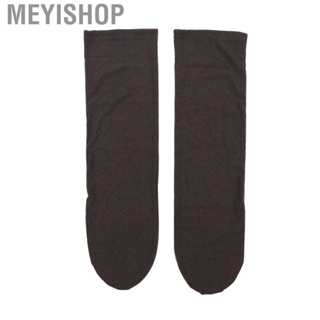 Meyishop 2pcs Sleeping Socks Soft Elastic Warming Breathable Thin Long Sleep for Elderly Winter Grey