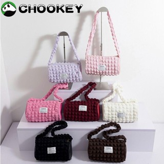 Chookey กระเป๋าถือ แต่งซิป ขนาดเล็ก สีพื้น เหมาะกับการเดินทาง สําหรับผู้หญิง