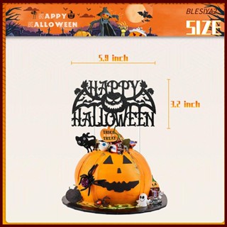 [Blesiya2] ป้ายแบนเนอร์ Happy Halloween สําหรับตกแต่งหน้าประตู หน้าต่าง พื้นหลัง ปาร์ตี้ฮาโลวีน