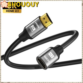 Shououy สายเคเบิลต่อขยาย HDMI ความเร็วสูง 48Gbps 8K 60Hz HDMI 2.1