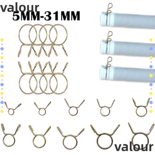 Valour คลิปหนีบท่ออากาศ ชุบสังกะสี ทนทาน 5-31 มม. สําหรับรถจักรยานยนต์ สกูตเตอร์ 10 ชิ้น