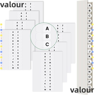 Valour กระดาษโน้ตมีกาวในตัว ลายตัวอักษร A-Z สีขาว 208 ชิ้น