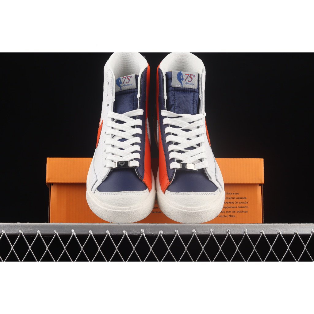 2ynh NBA x Nike Blazer Mid'77 EMB Trailblazer High Top Casual Board Shoe DD8025-100HHFF