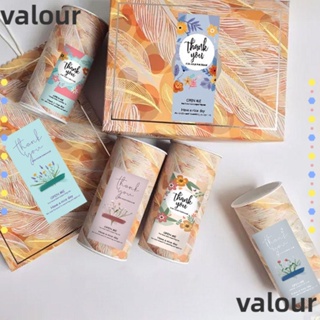 Valour สติกเกอร์ฉลาก Thank You ลายดอกไม้ สําหรับติดตกแต่งห่อของขวัญ ปาร์ตี้ 150 ชิ้น