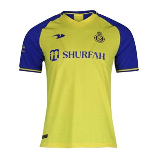 เสื้อกีฬาแขนสั้น ลายทีมชาติฟุตบอล Al-Nassr FC 22-23 Saudi แบบมืออาชีพ