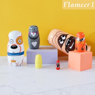 [flameer1] Matryoshka ตุ๊กตาแฮนด์เมด 6 ชิ้น