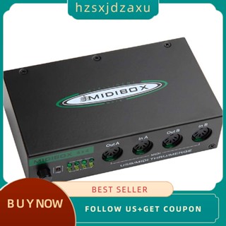 【hzsxjdzaxu】กล่องเครื่องดนตรี Midi อินเตอร์เฟซ USB MIDI 64 ช่องทาง