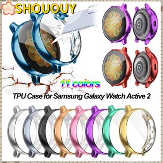 Shououy ฟิล์มกันรอยหน้าจอ แบบนิ่ม สําหรับ Galaxy Watch Active 2 Slim 40 มม. 44 มม.