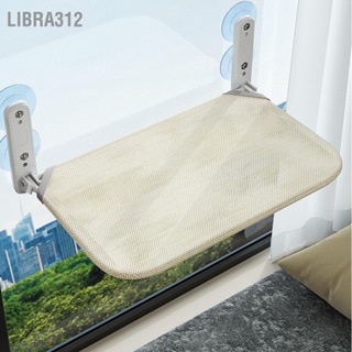  Libra312 แมวหน้าต่าง Perch พับได้ Breathable ประหยัดพื้นที่ลูกแมวหน้าต่างเปลญวนพร้อมถ้วยดูดสำหรับกระเบื้องกระจกหน้าต่าง