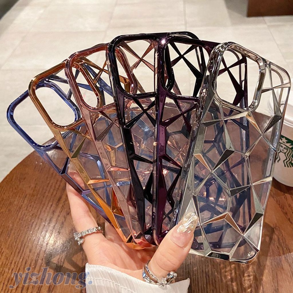เคสโทรศัพท์มือถือ แบบใส ป้องกันรอยขีดข่วน ป้องกันสิ่งสกปรก กันตก ลายเพชร แฟชั่นสําหรับ iPhone 11 Pro Max 12 13Pro