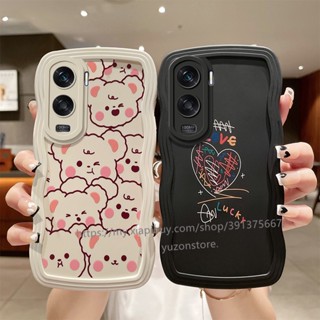 เคสโทรศัพท Phone Case Honor 90 90 Lite Huawei P60 Pro พร้อมส่ง เคสโทรศัพท์มือถือ ซิลิโคน TPU ป้องกัน ปิดด้านหลัง ลายการ์ตูนคลื่น สําหรับ