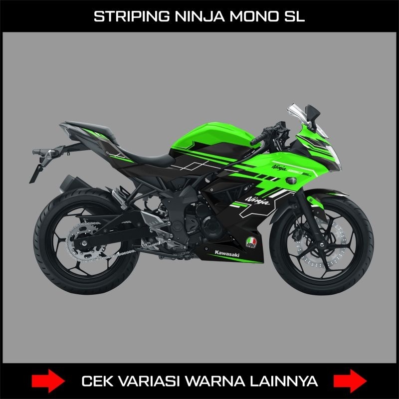 Graphic Ninja Mono Sl Striping / Ninja 250 Mono Sl Motorcycle Decal / Ninja 250 Sl Sticker / Kawasak