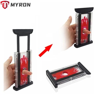 Myron มายากลนิ้วมือ พลาสติกใส สีแดง สําหรับเล่นมายากล 2 ชิ้น