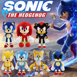 ตุ๊กตาฟิกเกอร์ Sonic The Hedgehog Shadow Amy Rose Knuckle Tail ขนาด 45 ซม. ของเล่นสําหรับเด็ก B7J0