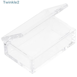 Twinkle กล่องเก็บสําลี อะคริลิค แบบหนา ทําความสะอาดได้ 4*1.6 นิ้ว สําหรับสํานักงาน