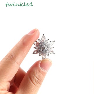 Twinkle1 เข็มกลัด Pins ของขวัญเสื้อกันหนาวผู้หญิงดอกไม้เกล็ดหิมะผู้หญิงเครื่องประดับ