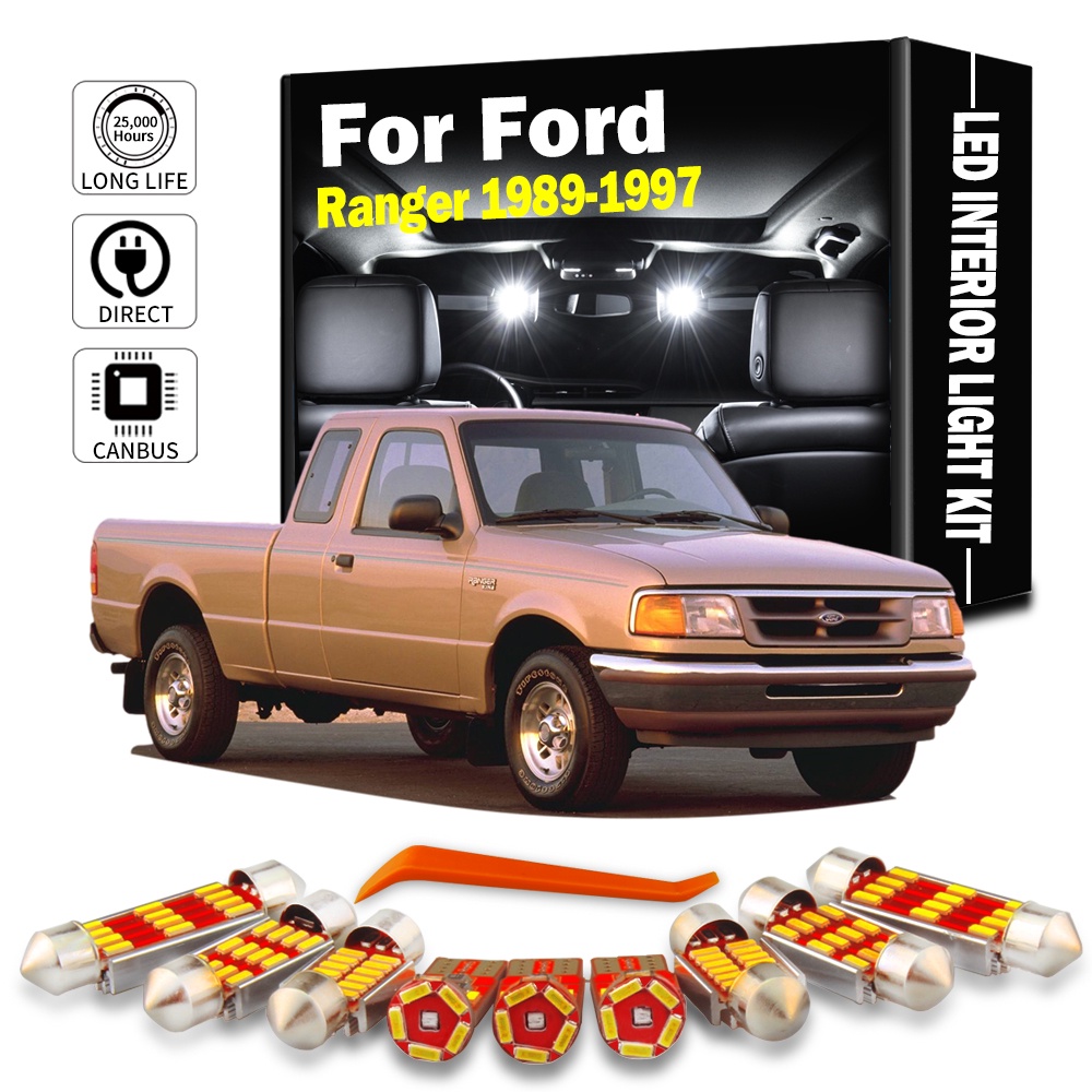 หลอดไฟ LED ติดภายในรถยนต์ สําหรับ Ford Ranger 1989-1997 Canbus