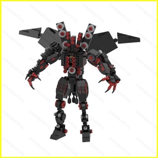 ใหม่ Skibidi บล็อกตัวต่อชักโครก ของขวัญสําหรับเด็ก Dark King Upgraded Titan Speakerman Figure ของเล่นสําหรับเด็ก