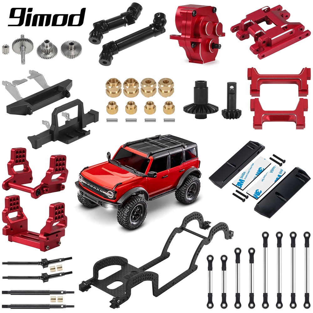 9imod แขนเซอร์โว / ตัวเชื่อมโครงรถ / ถ้วยพวงมาลัย / กระปุกเกียร์ / แผ่นกันลื่น / ตัวยึดเกียร์ สําหรับชิ้นส่วนอัพเกรดรถบังคับ 1/18 TRX4M