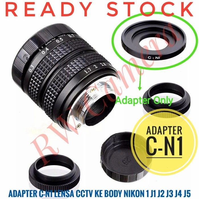 อะแดปเตอร์ C-N1 เลนส์กล้องวงจรปิดภาพยนตร์ To Body Nikon Mirrorless J1 J2 J3 J4 J5 Converter เลนส์อะแ