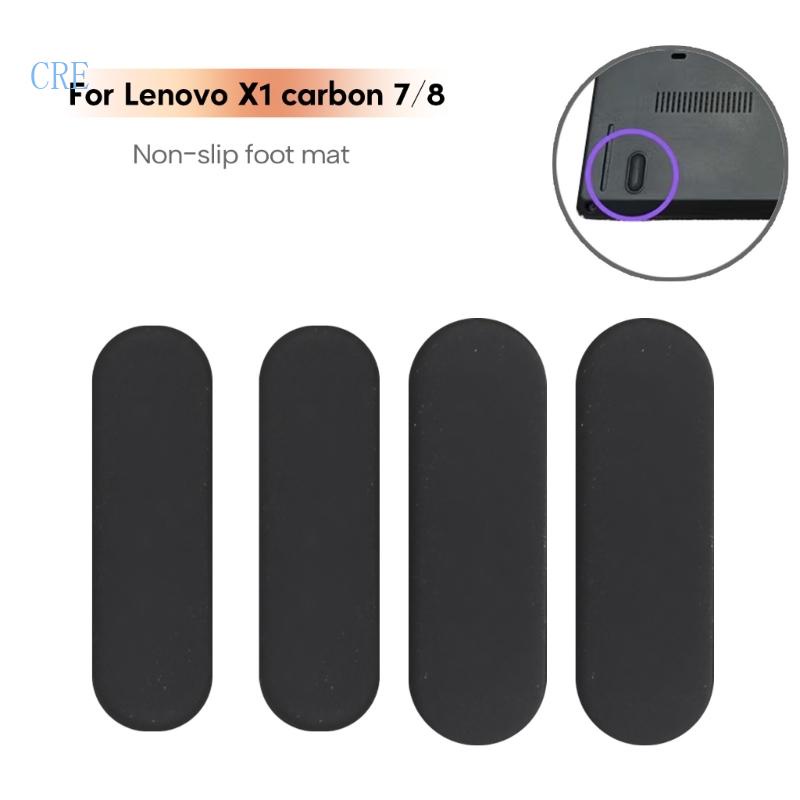 Cre แผ่นยางรองด้านล่าง แบบเปลี่ยน สําหรับ Lenovo Thinkpad X1 Carbon 7th Gen 8th X1C 2019 2020 4 ชิ้น