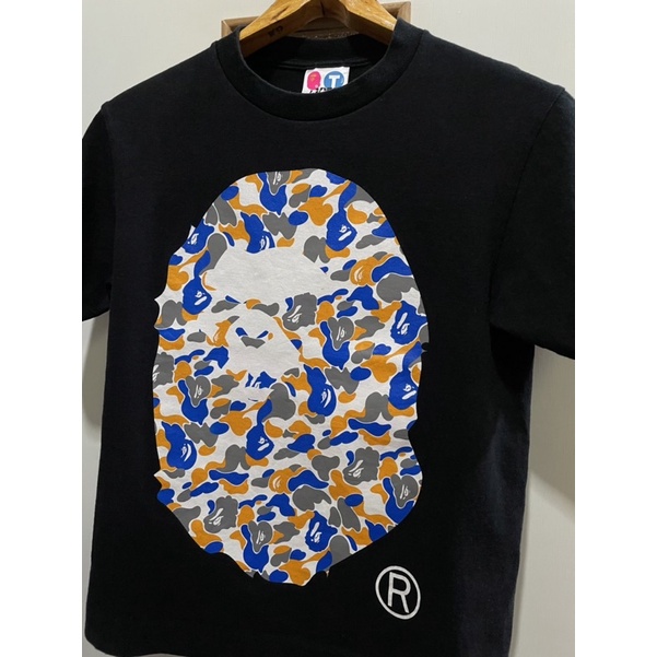 ร้อน a เสื้อยืดผ้าฝ้าย เสื้อยืดสตรีทของแท้มือสอง VINTAGE APEE (GIRLS) BY A BATHING APE BAPE CAMO BIG