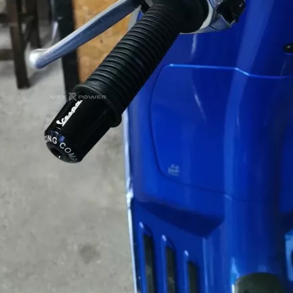 Cnc ปลั๊กปลายแฮนด์สําหรับ Vespa Sprint Primavera S125 LX150 GTS Motorccyle Handlebar Grip End Plug Balancer Block - รูปที่ 2
