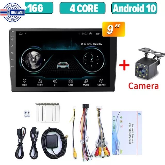 【จัดส่งฟรี+กล้องหลัง】2 din Android 9.1 เครื่องเสียงรถยนต์ 2din WIFI 9นิ้ว Car stereo 2+32G วิทยุจีพีเอสลูทู ธ MP3 เครื่อ