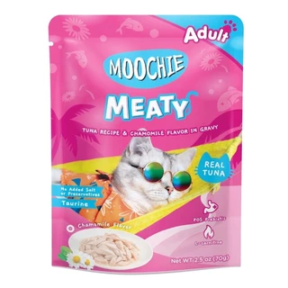 [ยกลัง 48 ซอง] Moochie อาหารเปียกแมว มูชี่ ไม่เติมเกลือ เพื่อสุขภาพน้องแมว ครบสูตร