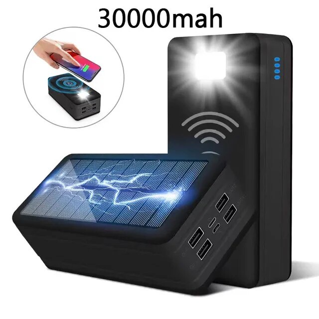 New solar power bank for outdoor charging with a 200000mAh capacity