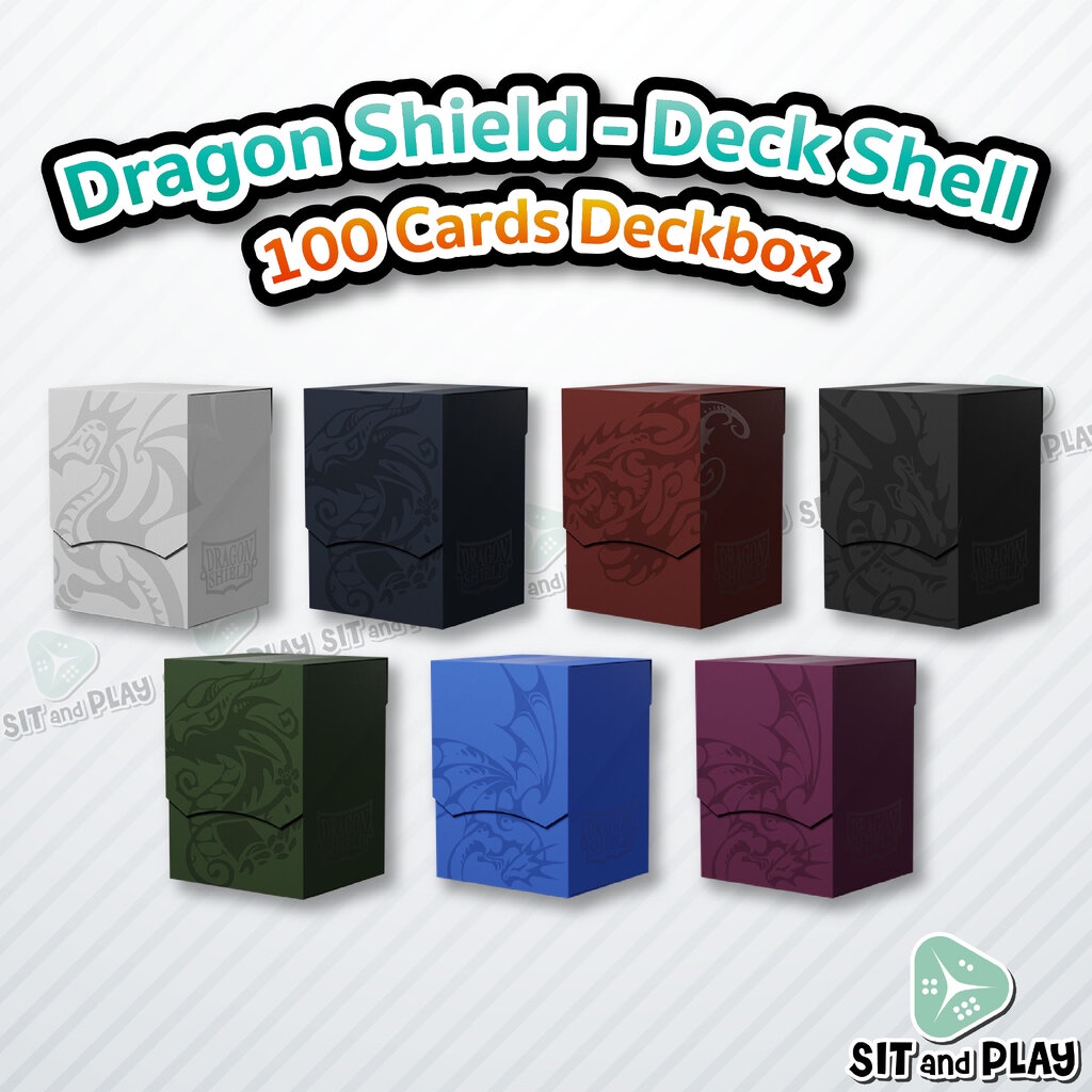 Dragon Shield - Deck Shell 100 Cards Deck Box - กล่องใส่เด็ค กล่องใส่การ์ด ลายมังกร ใส่การ์ดได้ประมาณ 100 ใบ