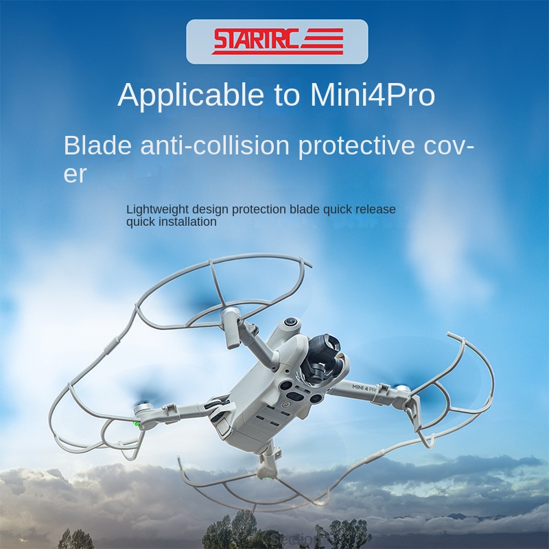 Startrc แหวนป้องกันใบมีด ทรงกลม กันชน อุปกรณ์เสริม สําหรับ DJI Mini 4 pro