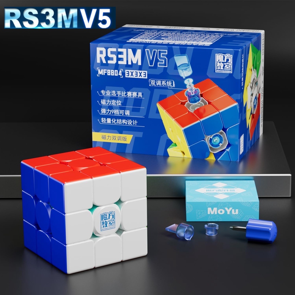 มาใหม่ Moyu RS3M V5 ลูกบาศก์แม่เหล็ก 3x3 ความเร็ว ปรับได้ 2023 RS3M 3 โดย 3 ของเล่นปริศนา สําหรับเด็