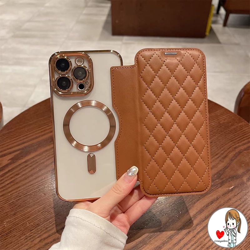 เคสโทรศัพท์มือถือหนัง แบบฝาพับแม่เหล็ก พร้อมช่องใส่บัตร และแหวนแม่เหล็ก หรูหรา สําหรับ IPhone 14 Pro Max 13 11 12 Pro Max 14 Plus Promax
