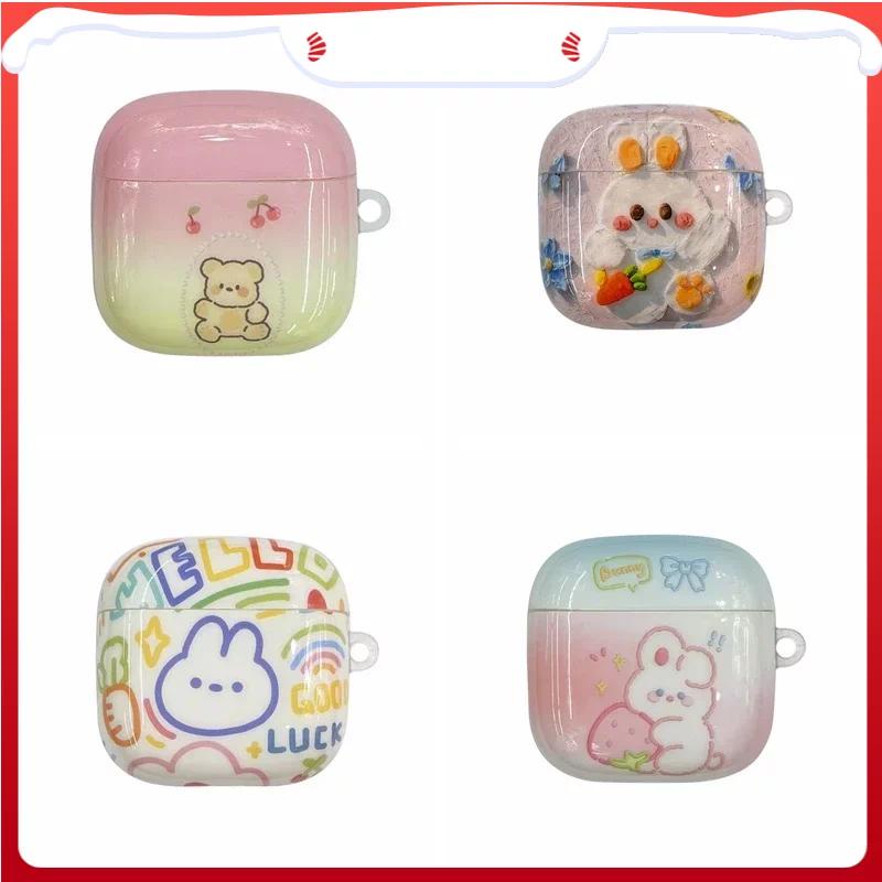 เคสซิลิโคน ลายการ์ตูนกระต่าย ดอกไม้ สําหรับ huawei freebuds SE2 huawei freebuds se 2