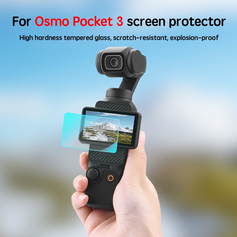 สําหรับ DJI OSMO POCKET 4/3 ฟิล์มนิรภัย Scratch & Explosion Proof HD ฟิล์มป้องกันฟิล์มหน้าจอOsmo Pocket 3 อุปกรณ์เสริม