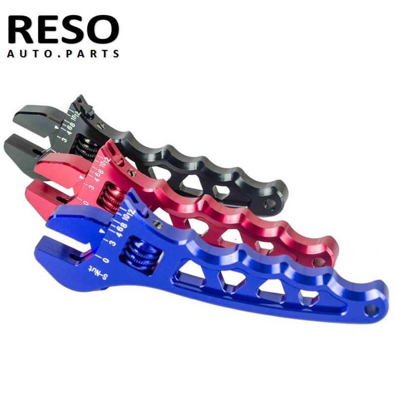 RESO ประแจแบบปรับได้ Spanner เครื่องมือท่อ Fitting 3AN-12AN AN3 AN4 AN6 AN8 AN10 AN12