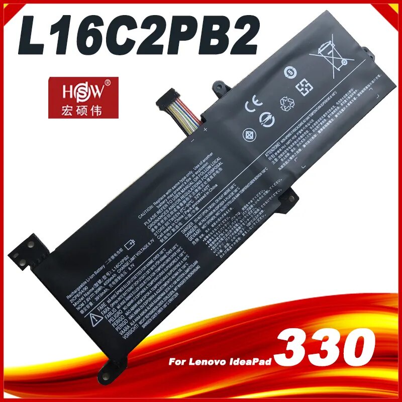 แบตเตอรี่แล็ปท็อป L16L2PB3    Lenovo IdeaPad 330 14AST 330-15IGM  330-15IKB   30WH  L16M2PB1 330-17IKB